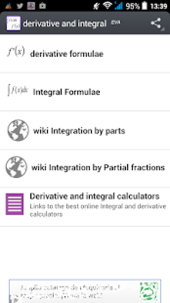 Derivative and Integral EVA