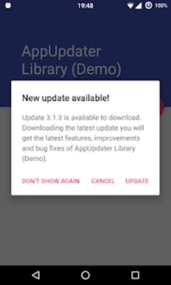 AppUpdater Library Demo