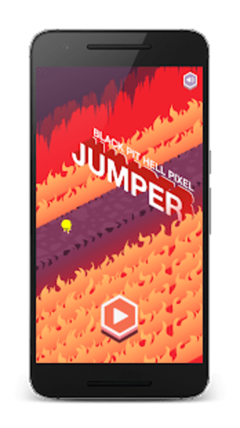 Black Pit Hell Pixel Jumper