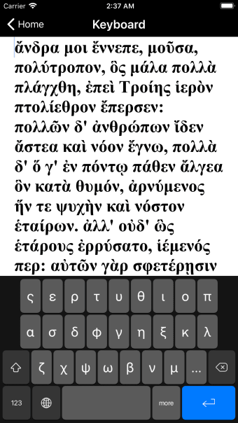 AGK Ancient Greek Keyboard