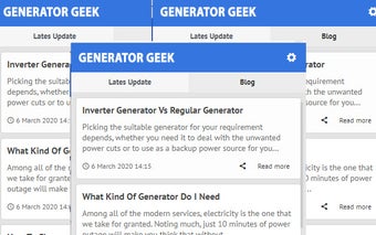 Generator Geek - Latest Blog News