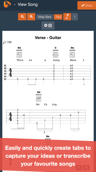 Guitar Notepad - Tab Editor