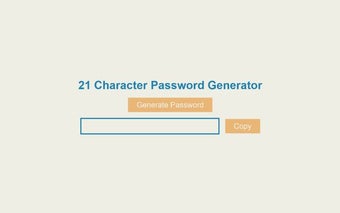 21CharacterPasswordGenerator