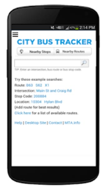 New York Bus Tracker App