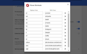 Power Shortcuts