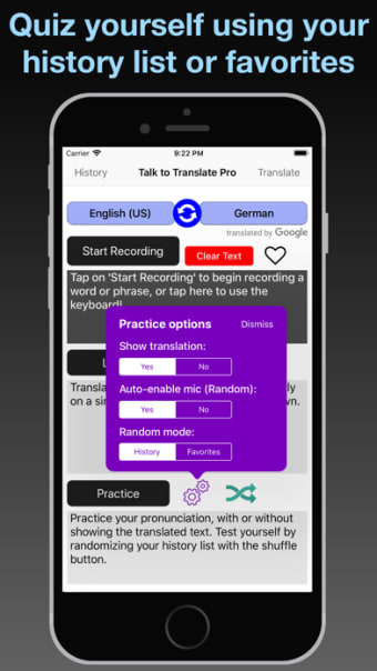 T2T Pro: Speech Translation