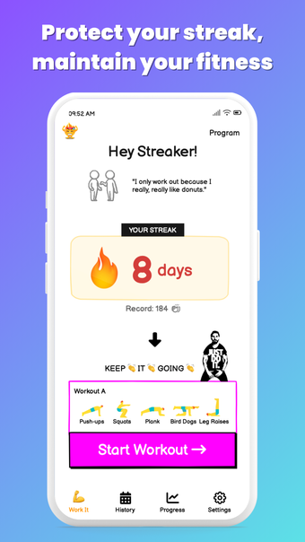 FitStreaker: Workout Exercises