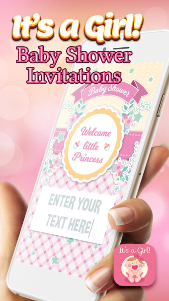 Its a Girl Baby Shower Invitations