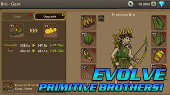 Primitive Brothers: Idle Game