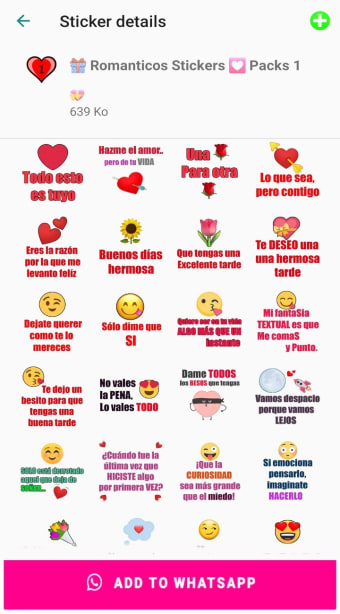 Stickers Romanticos y Frases De Amor Para WhatsApp