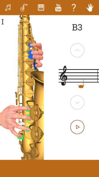 3D Saxophone Fingering Chart