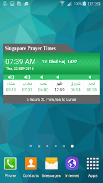 Singapore Prayer Times