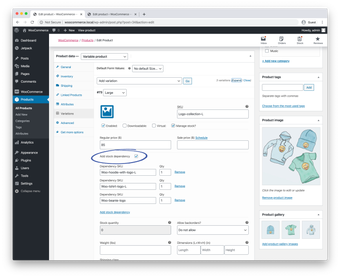 Stock Dependencies for WooCommerce