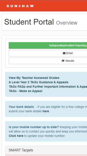 Runshaw Student Portal