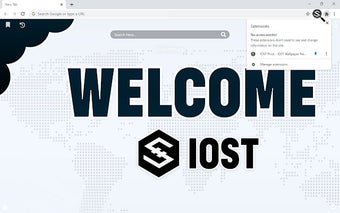 IOST Coin Price Wallpaper New Tab