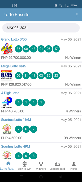 PCSO Lotto Results and Rewards