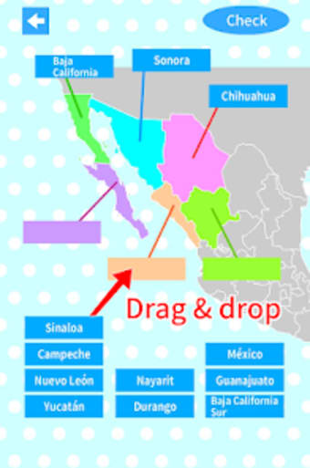 Mexico States  Capitals Map Q