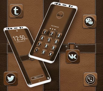 Leather Launcher Theme