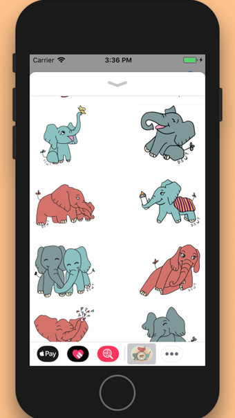 DSWT Baby Elephant Stickers