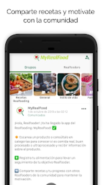 MyRealFood: Recetas y alimentos