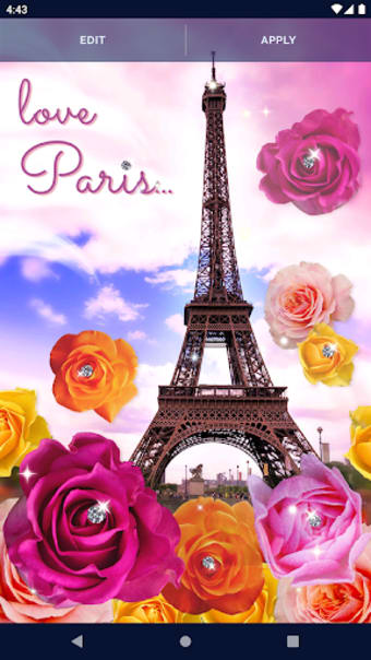 Paris Love Live Wallpaper