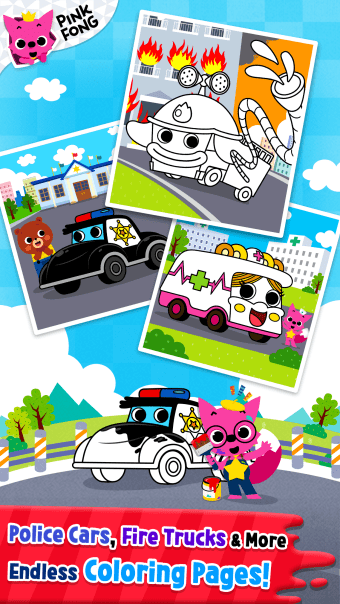 Cars Coloring Book PINKFONG