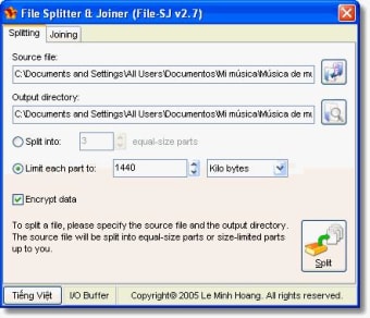 Fastest File Splitter and Joiner