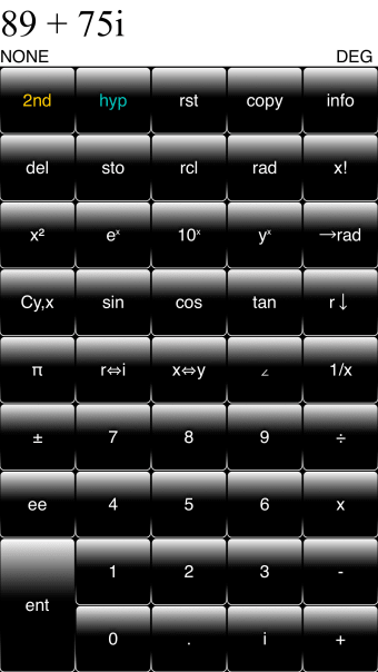 Complex RPN Calculator