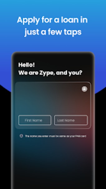 Zype Instant Personal Loan App