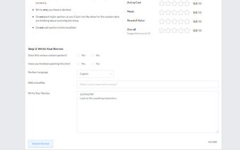 MyDramaList Review Character Counter