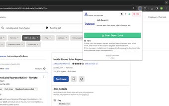 Indeed Jobs Exporter - Scrape job data to csv