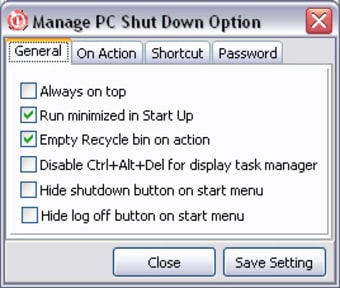 Manage PC Shutdown