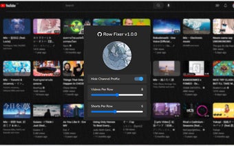 YouTube Row Fixer