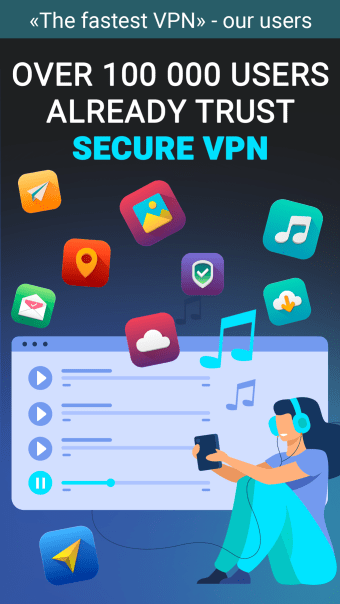 Secure VPN: Fast  Private