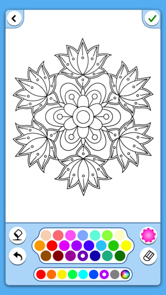 Flower mandala coloringbook