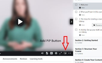 Udemy Picture-in-Picture