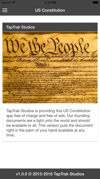 US Constitution - TapTrak Studios