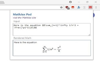 MathJax Pad