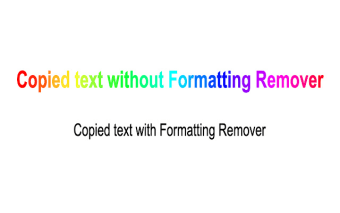 Formatting Remover