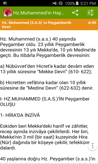Hz.Muhammed'in Hayatı