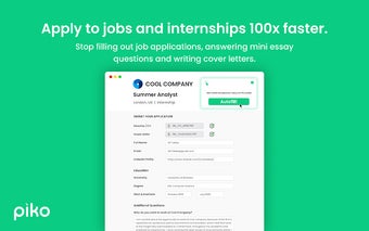 Piko - Autofill job applications