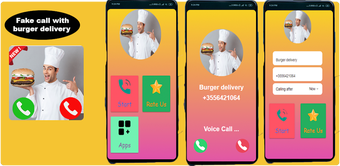 Burger delivery fake call