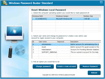 Windows Password Buster Standard