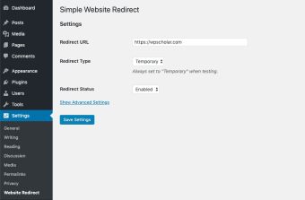 Simple Website Redirect