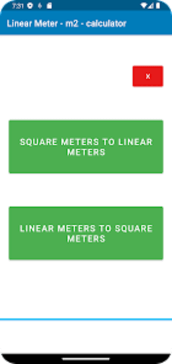 Linear Meter - m2 - calculator