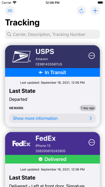 Deliveries Tracker
