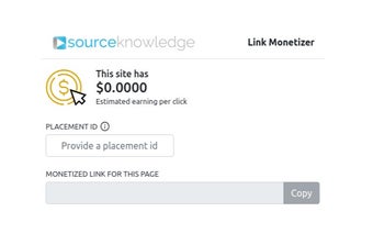 SourceKnowledge Link Monetizer