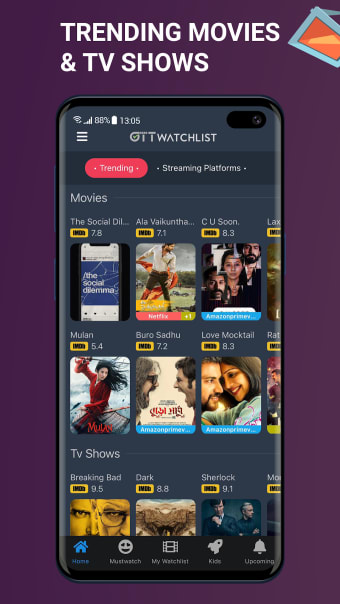 OTT Watchlist  TV Series  Movie Tracker