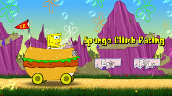 Sponge Kraby Car Hill Racing