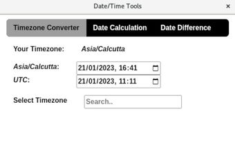 Date/Time Tools